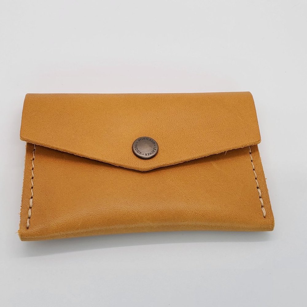 Portland Leather Goods Mini Envelope Wallet NWOT